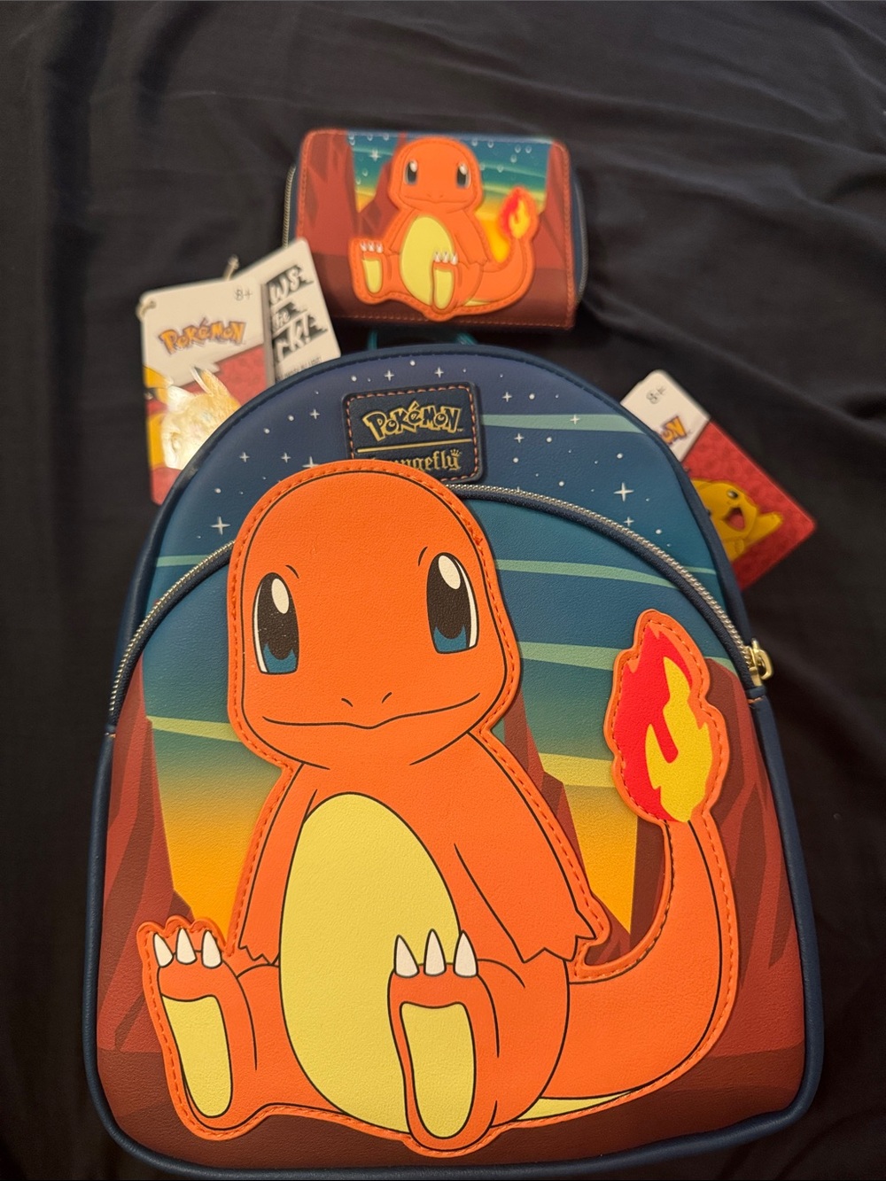 Pokémon Charmander Loungefly Mini Backpack & Wallet Set